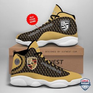 Personalized Shoes Porsche Air Jordan 13 Custom Name Porsche Air Jordan 13 Shoes