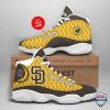 Personalized Shoes San Diego Padres Air Jordan 13 Custom Name San Diego Padres Air Jordan 13 Shoes