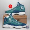 Personalized Shoes Seattle Mariners Air Jordan 13 Custom Name Seattle Mariners Air Jordan 13 Shoes