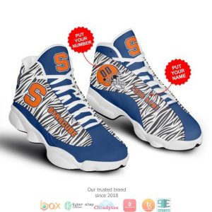 Personalized Syracuse Orange Football Ncaa Air Jordan 13 Sneaker Shoes Syracuse Orange Air Jordan 13 Shoes