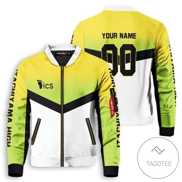 Personalized Team Itachiyama Bomber Jacket Haikyuu Bomber Jacket