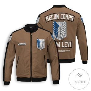 Personalized Team Levi Bomber Jacket Attack On Titan Levi Ackerman Bomber Jacket