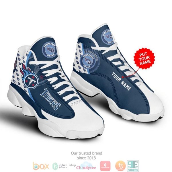 Personalized Tennessee Titans Nfl 2 Football Air Jordan 13 Sneaker Shoes Tennessee Titans Air Jordan 13 Shoes