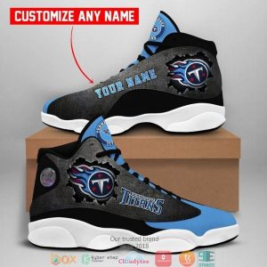 Personalized Tennessee Titans Nfl Football Team Air Jordan 13 Sneaker Shoes Tennessee Titans Air Jordan 13 Shoes