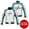 Personalized Tony Kart Racing Team White Custom Bomber Jacket Racing Bomber Jacket