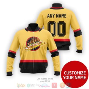 Personalized Vancouver Canucks Nhl Custom Bomber Jacket Vancouver Canucks Bomber Jacket