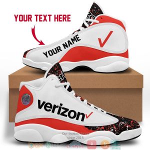 Personalized Verizon Color Plash Air Jordan 13 Sneaker Shoes Personalized Air Jordan 13 Shoes