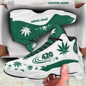 Personalized Weed Leaf Custom Air Jordan 13 Shoes Weed Air Jordan 13 Shoes