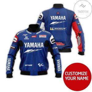 Personalized Yamaha Motorcycle Racing Team 3D Bomber Jacket Yamaha Bomber Jacket