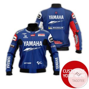 Personalized Yamaha Racing Branded Unisex Racing 3D Bomber Jacket Yamaha Bomber Jacket