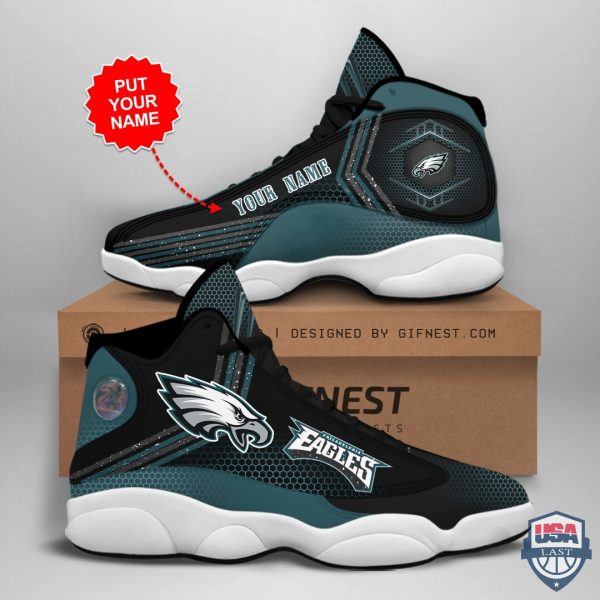 Philadelphia Eagles Air Jordan 13 Custom Name Personalized Shoes Philadelphia Eagles Air Jordan 13 Shoes