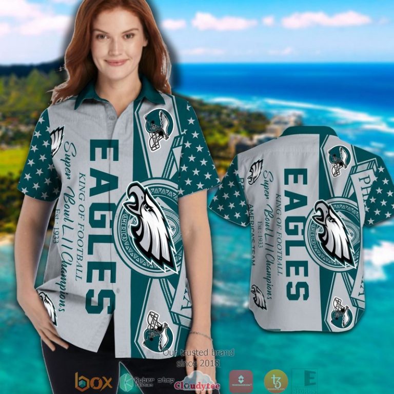 NFL Philadelphia Eagles Grateful Dead Hawaiian Shirt