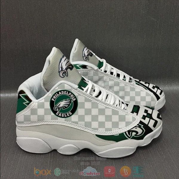 Philadelphia Eagles Nfl Checkerboard Football Team Air Jordan 13 Shoes Philadelphia Eagles Air Jordan 13 Shoes