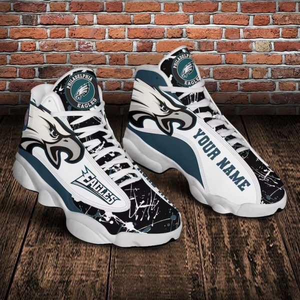 Philadelphia Eagles Personalized Air Jordan 13 Shoes Philadelphia Eagles Air Jordan 13 Shoes