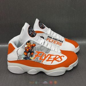 Philadelphia Flyers Nhl White Orange Air Jordan 13 Shoes Philadelphia Flyers Air Jordan 13 Shoes