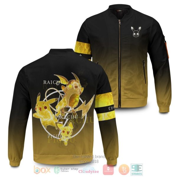 Pikachu Spirit Bomber Jacket Pokemon Pikachu Bomber Jacket