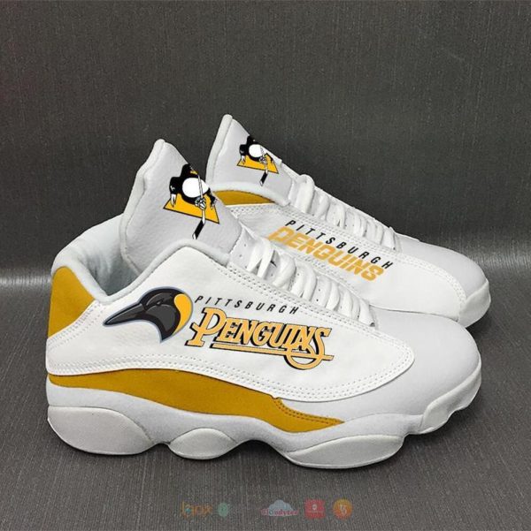 Pittsburgh Penguins Nhl White Air Jordan 13 Shoes Pittsburgh Penguins Air Jordan 13 Shoes