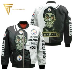 Pittsburgh Steelers Haters Silence I Kill You Achmed Bomber Jacket Pittsburgh Steelers Bomber Jacket