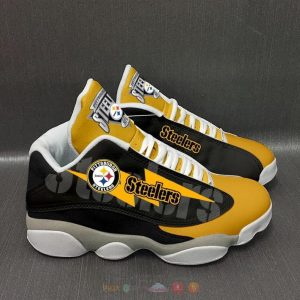 Pittsburgh Steelers Nfl Black Yellow Air Jordan 13 Shoes Pittsburgh Steelers Air Jordan 13 Shoes