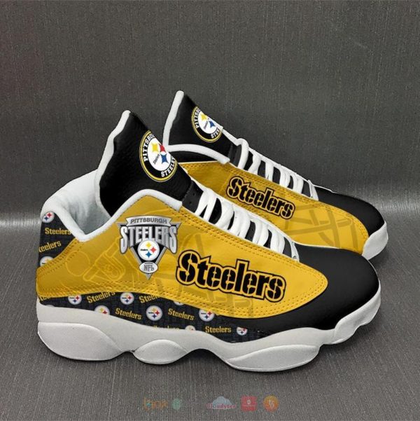 Pittsburgh Steelers Nfl Yellow Black Air Jordan 13 Shoes Pittsburgh Steelers Air Jordan 13 Shoes