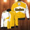 Pittsburgh Steelers Punisher Skull Bomber Jacket Pittsburgh Steelers Bomber Jacket