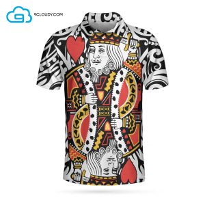 Poker King Full Printing Polo Shirt Poker Polo Shirts