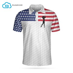 Premium American Golfer Female Ver Full Printing Polo Shirt Golf Polo Shirts