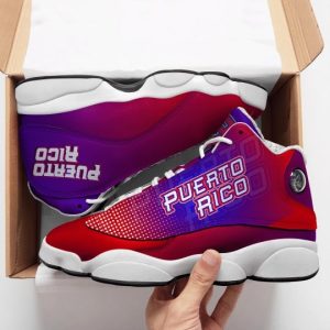 Puerto Rico Colorful All Over Printed Air Jordan 13 Sneakers Puerto Rico Air Jordan 13 Shoes
