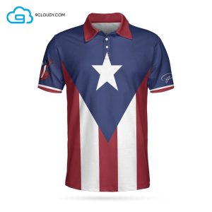 Puerto Rico Flag Full Printing Polo Shirt Puerto Rico Polo Shirts