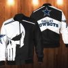 Punisher Skull Dallas Cowboys 3D Bomber Jacket Dallas Cowboys Bomber Jacket