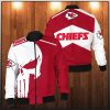 Punisher Skull Kansas City Chiefs 3D Bomber Jacket Kansas City Chiefs Bomber Jacket