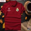 Real Madrid Uefa Champions League Red Polo Shirt Real Madrid Polo Shirts