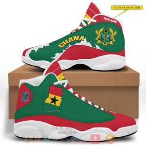 Republic Of Ghana Personalized Air Jordan 13 Shoes Personalized Air Jordan 13 Shoes