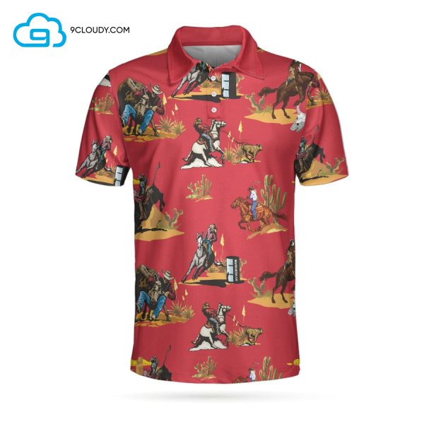 Rodeo Seamless Pattern Full Printing Polo Shirt