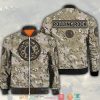 Rolling Rock Camouflage Bomber Jacket Rock Band Bomber Jacket