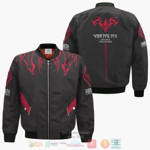 Saber Alter Fate Grand Order Black Bomber Jacket