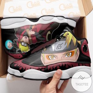 Sage Mode Sneakers Custom Anime Air Jordan 13 Shoes Naruto Shippuden Air Jordan 13 Shoes