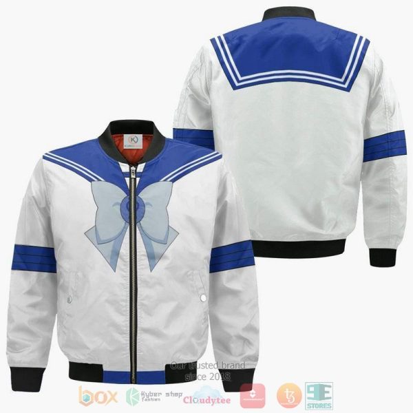 Sailor Mercury Uniform Sailor Moon Amine Bomber Jacket Sailor Moon Bomber Jacket