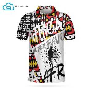 Samakaka Pattern Africa Full Printing Polo Shirt