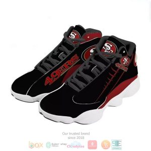 San Francisco 49Ers Football Nfl Black Air Jordan 13 Shoes San Francisco 49Ers Air Jordan 13 Shoes