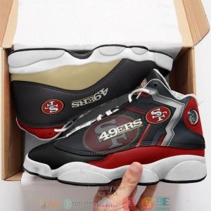 San Francisco 49Ers Nfl Football Team 16 Air Jordan 13 Sneaker Shoes San Francisco 49Ers Air Jordan 13 Shoes
