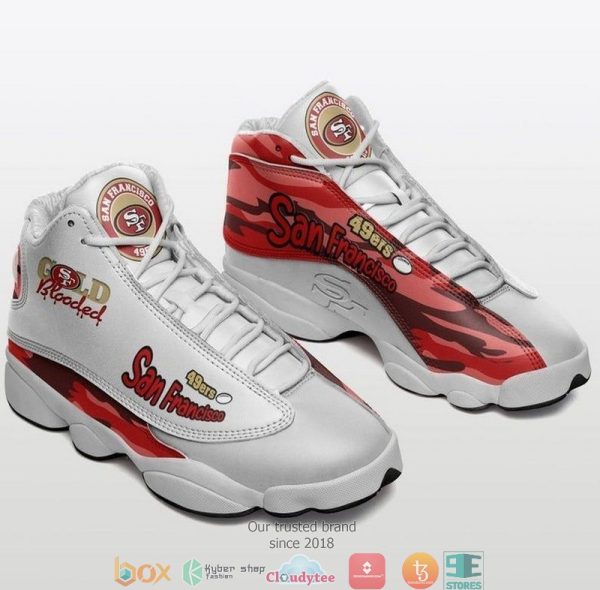 San Francisco 49Ers Nfl Football Team 19 Air Jordan 13 Sneaker Shoes San Francisco 49Ers Air Jordan 13 Shoes