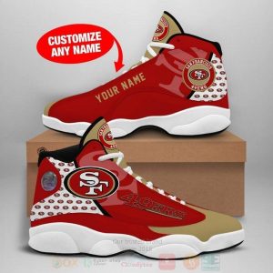 San Francisco 49Ers Nfl Football Team Custom Name Air Jordan 13 Shoes San Francisco 49Ers Air Jordan 13 Shoes