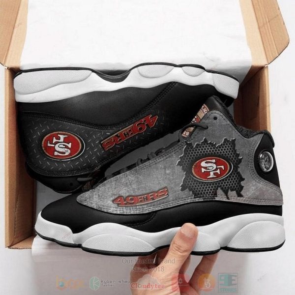 San Francisco 49Ers Nfl Team Black Air Jordan 13 Shoes San Francisco 49Ers Air Jordan 13 Shoes