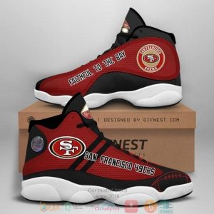 San Francisco 49Ers Nfl Team Faithfull To The Bay Air Jordan 13 Shoes San Francisco 49Ers Air Jordan 13 Shoes