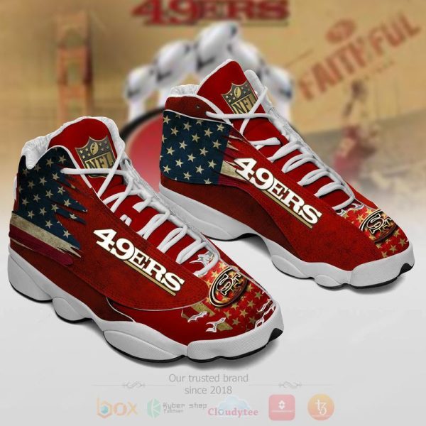 San Francisco 49Ers Us Flag Air Jordan 13 Shoes San Francisco 49Ers Air Jordan 13 Shoes