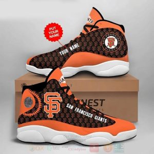 San Francisco Giants Football Mlb Custom Name Air Jordan 13 Shoes San Francisco Giants Air Jordan 13 Shoes