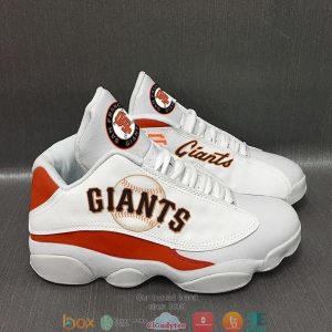 San Francisco Giants Football Mlb Teams Big Logo Air Jordan 13 Sneaker Shoes San Francisco Giants Air Jordan 13 Shoes