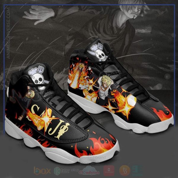 Sanji Diable Jambe One Piece Anime Air Jordan 13 Shoes One Piece Air Jordan 13 Shoes