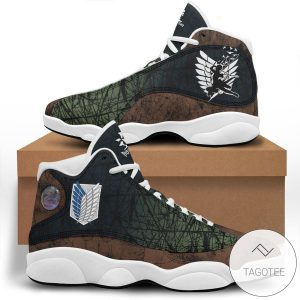 Scouting Legion High Cut Air Jordan 13 Shoes Sneakers Attack On Titan Air Jordan 13 Shoes